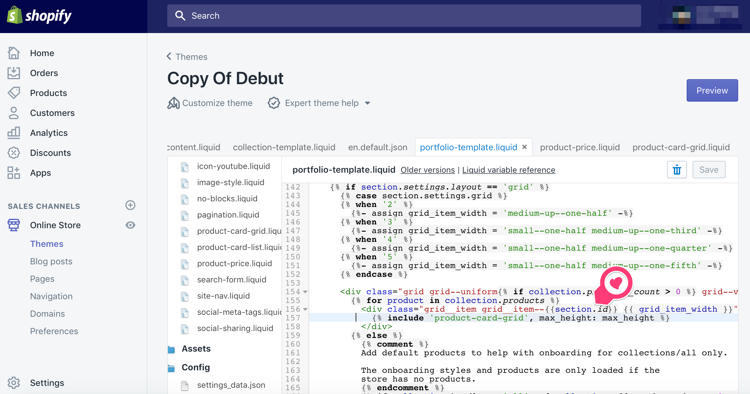 Product card grid reference screenshot