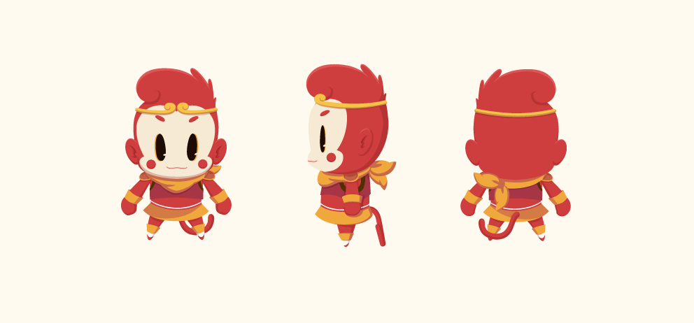 Monkey king character for Wooko